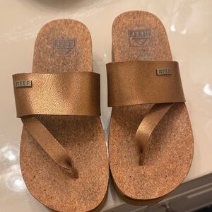 Reef Tan Leather Sandals
